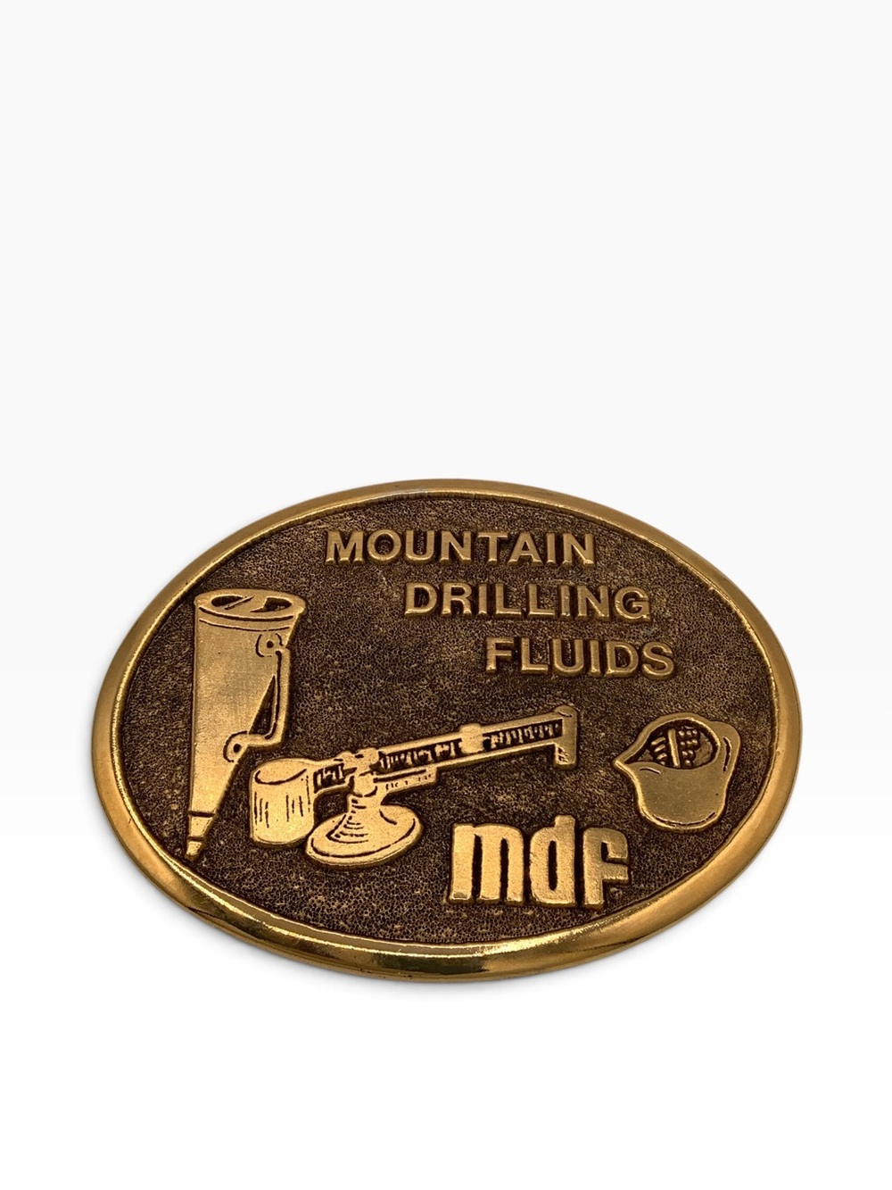Vintage Western Belt Buckle Trails West 1982 MDF